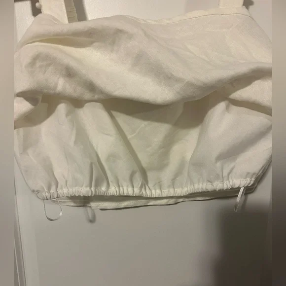 House of Harlow White Square Neck Crop Tank Top - Women - Picture 4 of 5